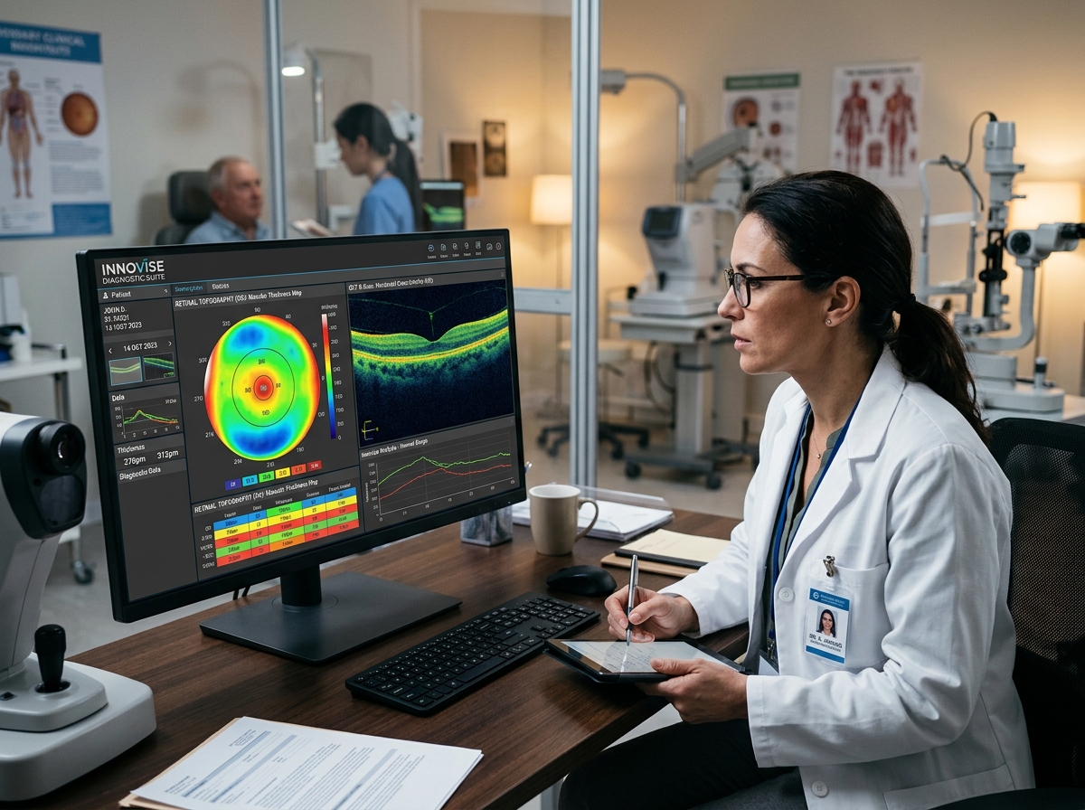 High-precision digital eye mapping and topography analysis